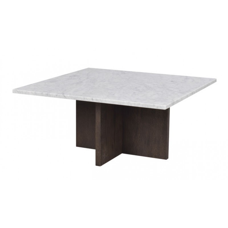 RO Brooksville Coffee Table Square White/Brown